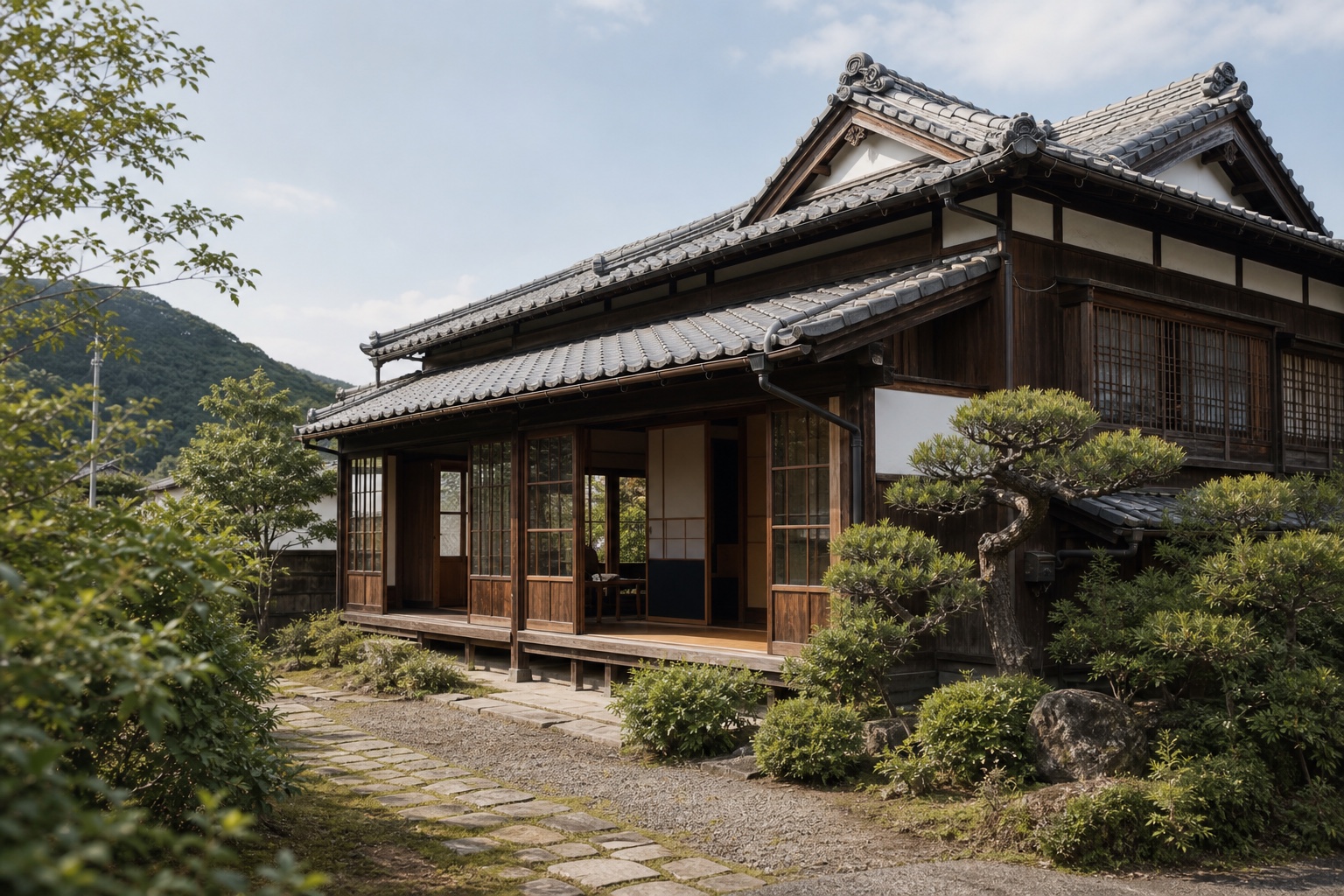 伝統的な日本家屋の外観